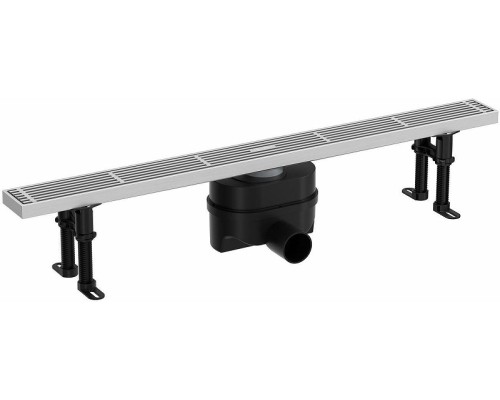 Душевой лоток Allen Brau Reality 75 9.50029.BN с решеткой цвет Никель браш