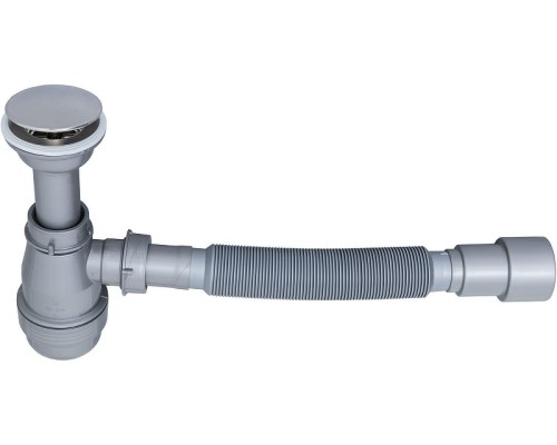 Сифон для раковины Aquanet 312687 цвет Серый