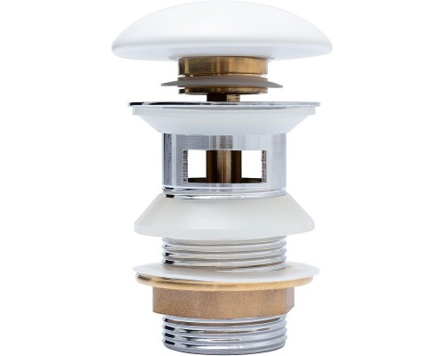 Донный клапан Aquanet 333928 click-clack цвет Белый матовый