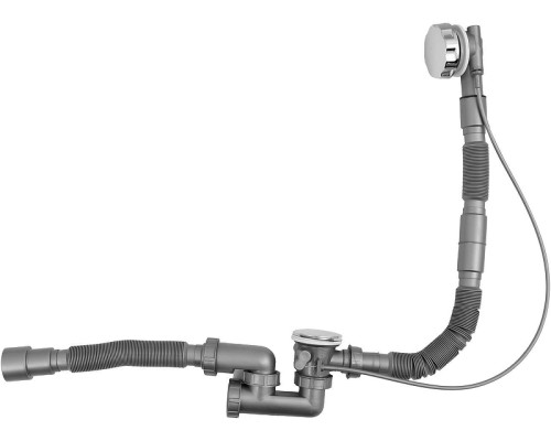 Слив-перелив Aquanet 339430 полуавтомат цвет Хром