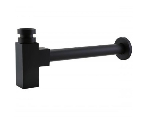 Сифон для раковины BelBagno BB-SMQ2-NERO Черный матовый