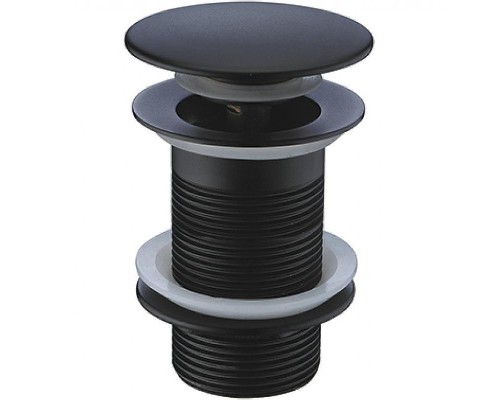 Донный клапан CeramaLux BB006B click-clack Черный глянцевый