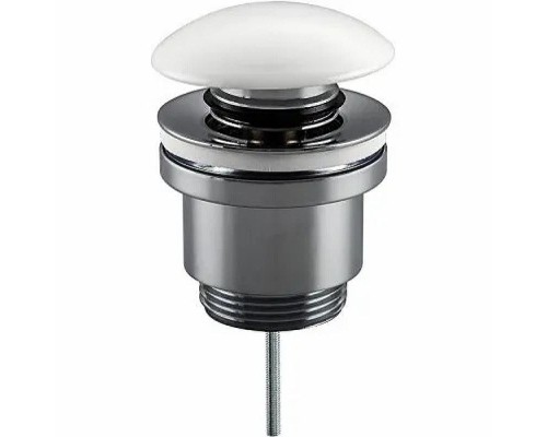 Донный клапан Frap F62-8 click-clack Хром Белый