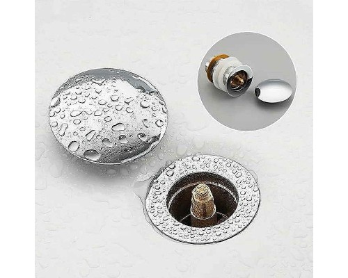 Донный клапан Frap F65-3 click-clack Хром