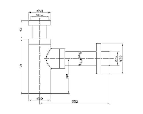 Сифон для раковины Frap F82-6 Белый