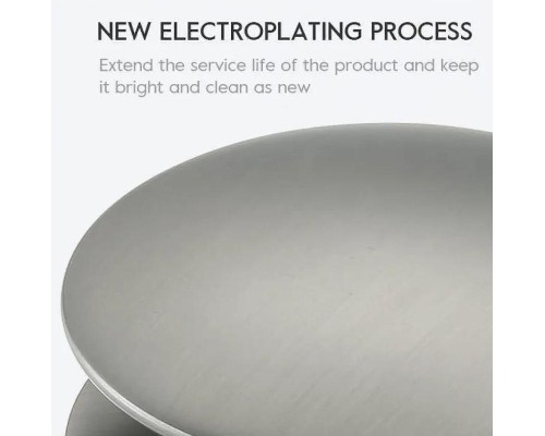 Донный клапан Frap F62-9 click-clack Оружейная сталь