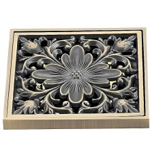 Душевой трап Gappo G81003-4 с решеткой Бронза