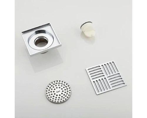 Душевой трап Gappo G81051 с решеткой Хром