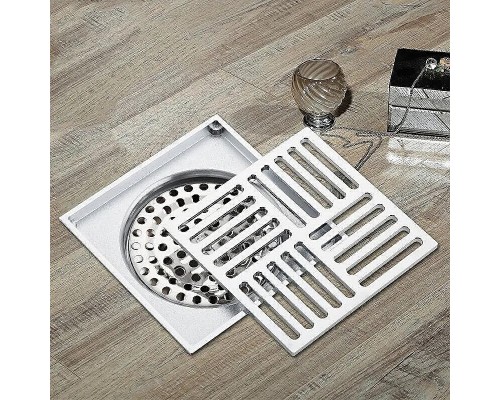 Душевой трап Gappo G81051 с решеткой Хром