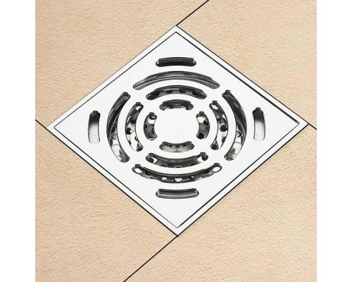 Душевой трап Gappo G81052 с решеткой Хром