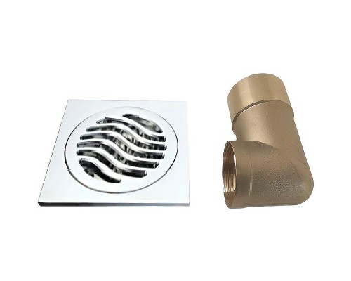 Душевой трап Gappo G81054 с решеткой Хром