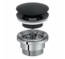 Донный клапан Jacob Delafon E30536-BL click-clack Черный матовый