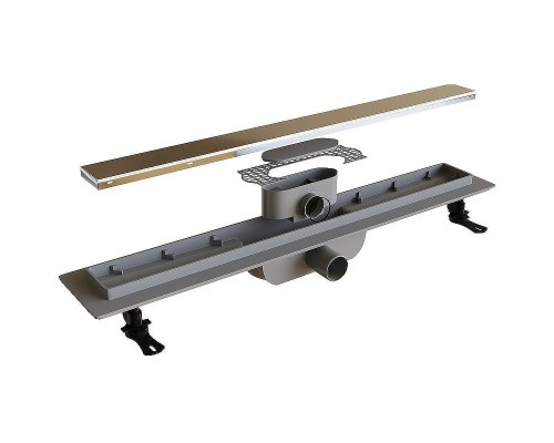 Душевой лоток RGW Drain Leo-11-60 60211160-01 с решеткой Хром / под плитку