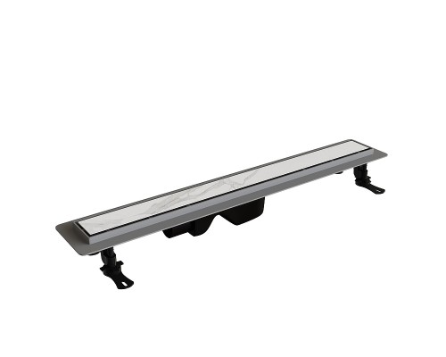 Душевой лоток RGW Drain Leo-21-40 60212140-01 с решеткой Хром / под плитку