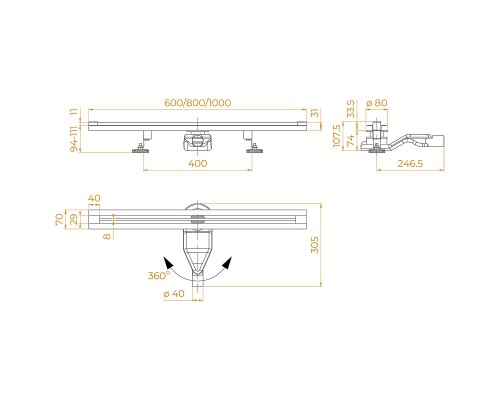 Душевой лоток RGW SDR 76215010-13 с решеткой цвет  Сатин