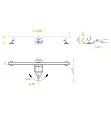Душевой лоток RGW SDR 76215160-04 с решеткой цвет  Черный