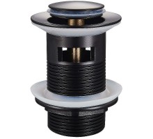 Донный клапан Raglo R600.05.06 click-clack Черный матовый