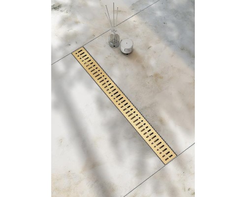 Душевой лоток Raglo 60 R650.60.03 с решеткой Золото матовое