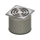 Решетка для душевого трапа Tece Drainpoint S 100х100 3660009 цвет Хром матовый