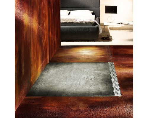 Решетка для душевого лотка Tece Drainline Quadratum 100 601050 цвет Нержавеющая сталь глянец