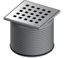 Решетка для душевого трапа Tece Drainpoint S Quadratum 11x11 3660007 Полированная нержавеющая сталь
