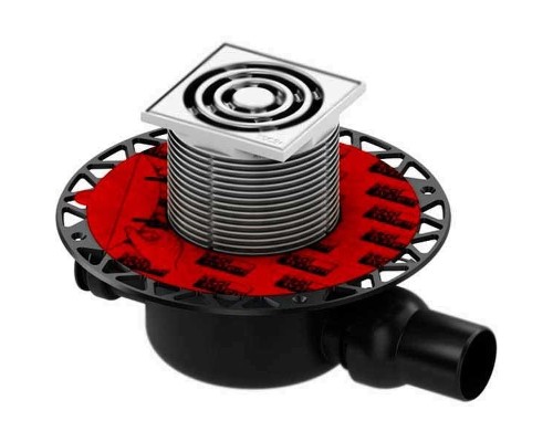 Душевой трап Tece Drainpoint 120 KDP-S120 с решеткой Хром