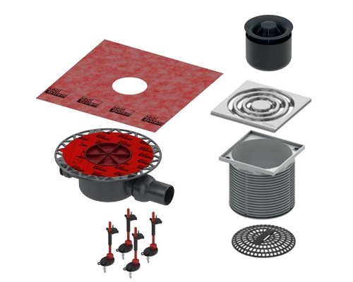 Душевой трап Tece Drainpoint 120 KDP-S120 с решеткой Хром