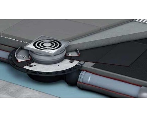 Душевой трап Tece Drainpoint 120 KDP-S120 с решеткой Хром