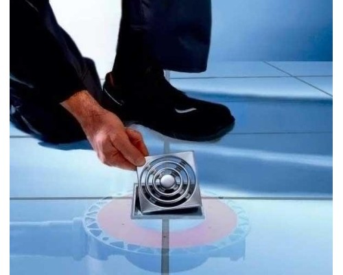 Сифон для душевого трапа Tece Drainpoint S DN100 3607500 горизонтальный без декоративной решетки