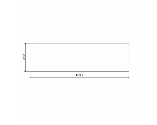 Фронтальная панель для ванны AM.PM Gem 160 W93A-160-070W-P Белая