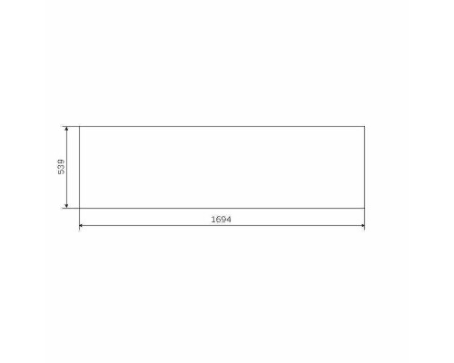 Фронтальная панель для ванны AM.PM Gem 170 W93A-170-070W-P Белая