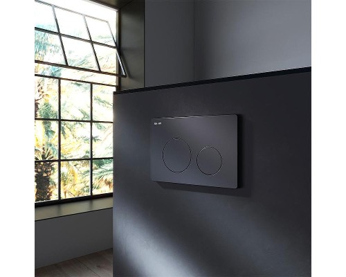 Клавиша смыва AM.PM PrimeFit L I090138 Черная матовая