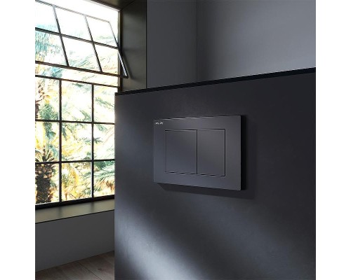 Клавиша смыва AM.PM PrimeFit S I090238 Черная матовая