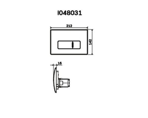 Клавиша смыва AM.PM Pro M I048031 Никель матовый