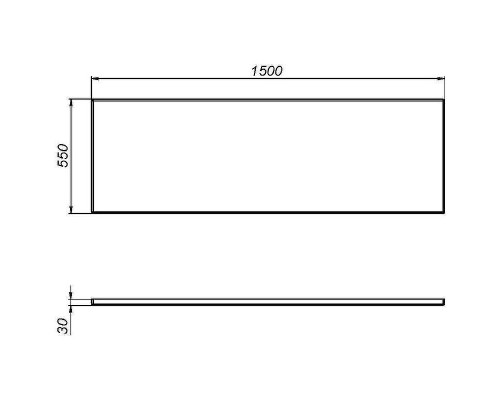 Фронтальная панель для ванны AM.PM Sense 150 W76A-150-070W-P Белая