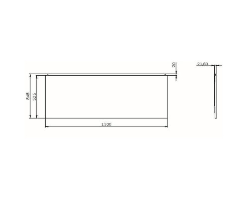Фронтальная панель для ванны AM.PM X-Joy 150 W94A-150-070W-P1 Белая