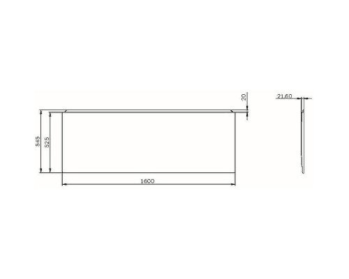 Фронтальная панель для ванны AM.PM X-Joy 160 W94A-160-070W-P1 Белая