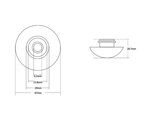 Накладка для донного клапана Abber AC0014 Белая
