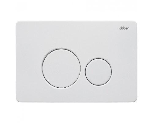 Клавиша смыва Abber AC0121MW Белая матовая