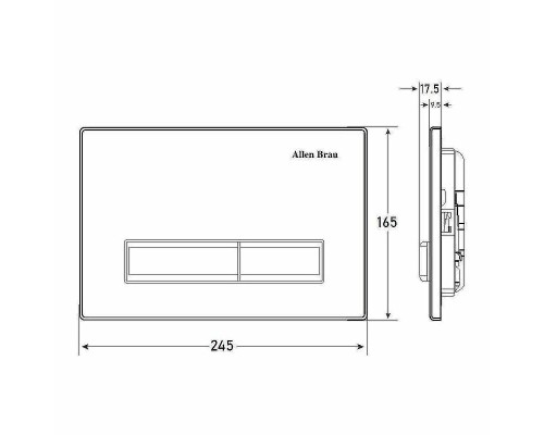 Клавиша смыва Allen Brau Fantasy 9.20003.20 Белая