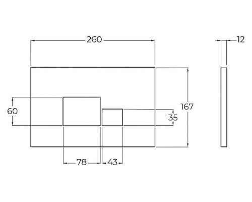 Клавиша смыва BelBagno BB074NERO Черная матовая