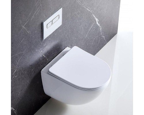 Сиденье для унитаза BelBagno Alpina BB309SC Белое с микролифтом