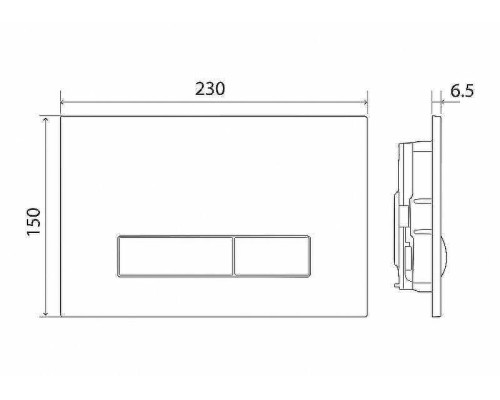 Клавиша смыва BelBagno Genova BB020-GV-CHROME.M Хром матовый