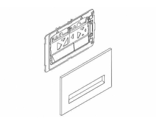 Клавиша смыва BelBagno Marmi BB010-MR-CHROME Хром глянцевый