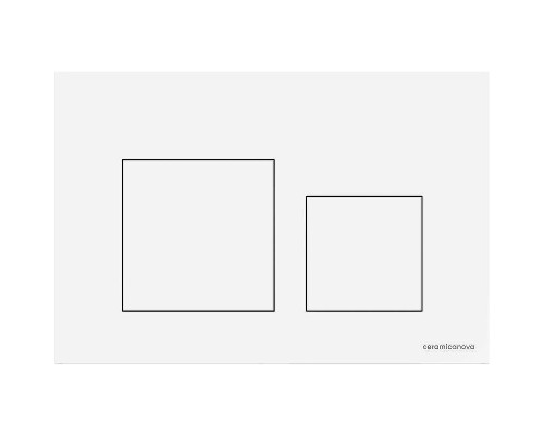 Клавиша смыва Ceramicanova Balance Square CN12-002W Белая глянцевая