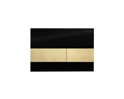 Клавиша смыва Cezares Lux LUX-GN-1-BORO цвет Черный Золото