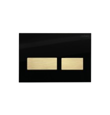 Клавиша смыва Cezares Lux LUX-GN-2-BORO цвет Черный Золото