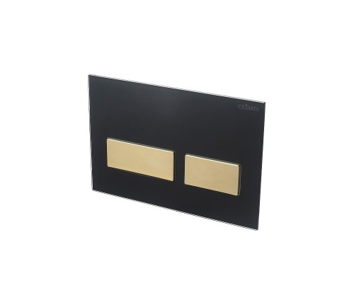 Клавиша смыва Cezares Lux LUX-GN-2-BORO цвет Черный Золото