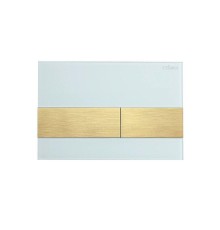 Клавиша смыва Cezares Lux LUX-GB-1-BORO цвет Белый Золото