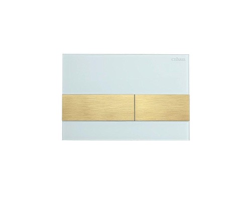 Клавиша смыва Cezares Lux LUX-GB-1-BORO цвет Белый Золото